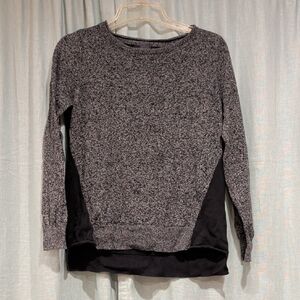 The Limited Charcoal and Black Crew Neck Sweater